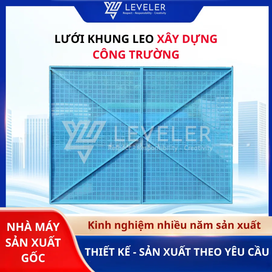 Lưới khung leo xây dựng công trường